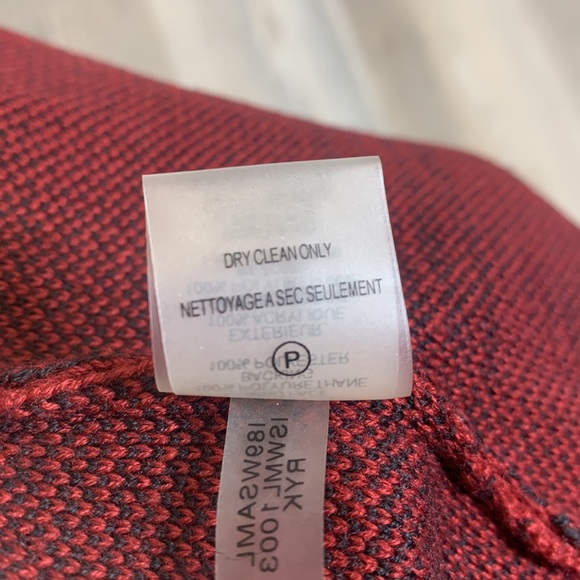 EUC Ivanka Trump Faux Fur Hoodie Black/Burgundy Open Cardigan, SP - Picture 14 of 14